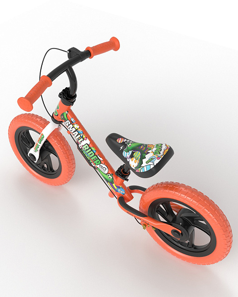 Детский беговел Small Rider Motors EVA Cartoons (оранжевый) Dino - фото3