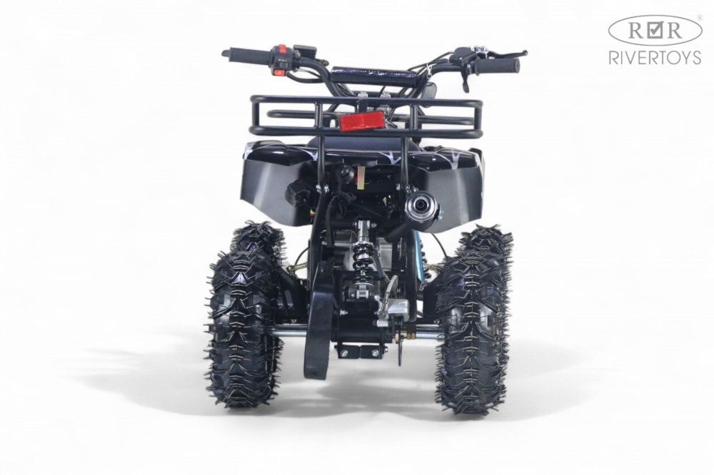 Детский квадроцикл RiverToys TIGER (черный spider) Бензиновый - фото6