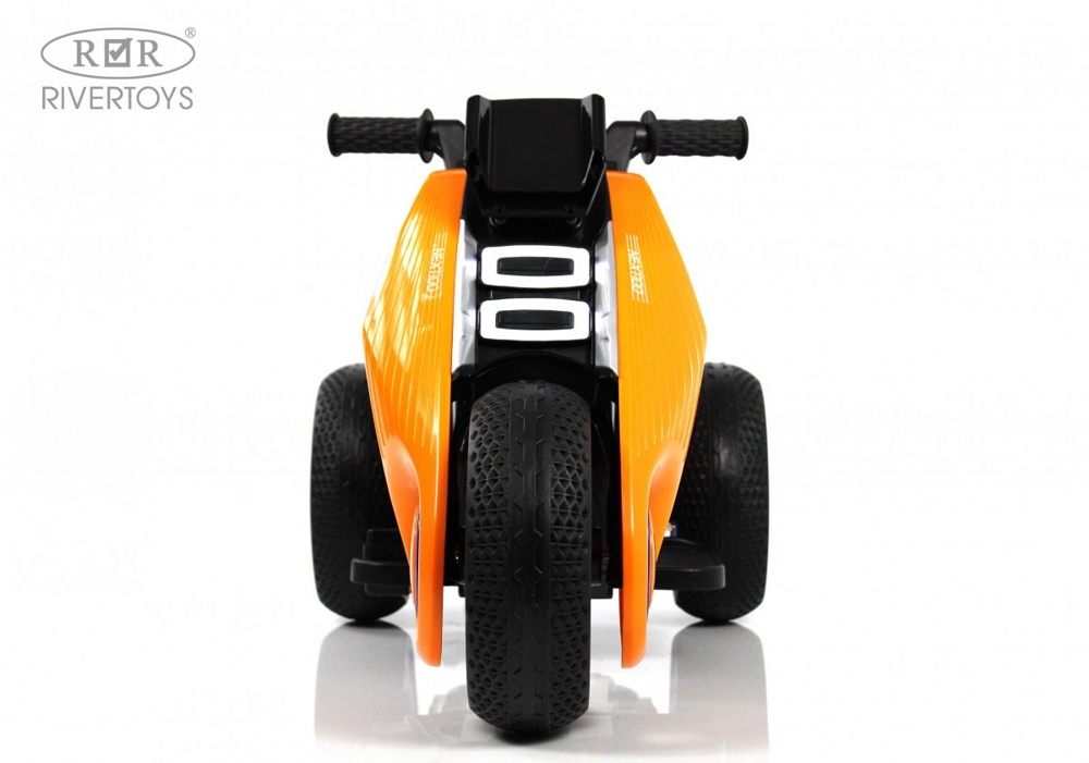 Детский электротрицикл RiverToys K333PX (оранжевый) - фото2