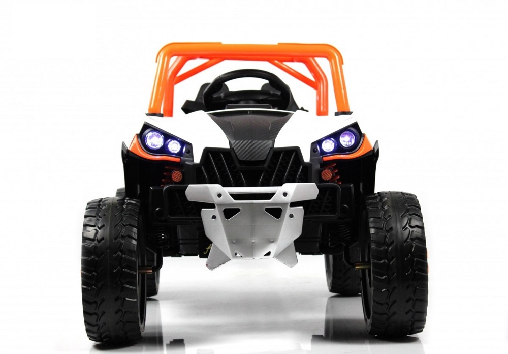 Детский электромобиль RiverToys F888FF (оранжевый) Функция качалки - фото2