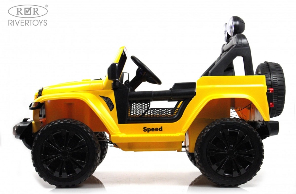 Детский электромобиль RiverToys X004XX (желтый) Полноприводный - фото6