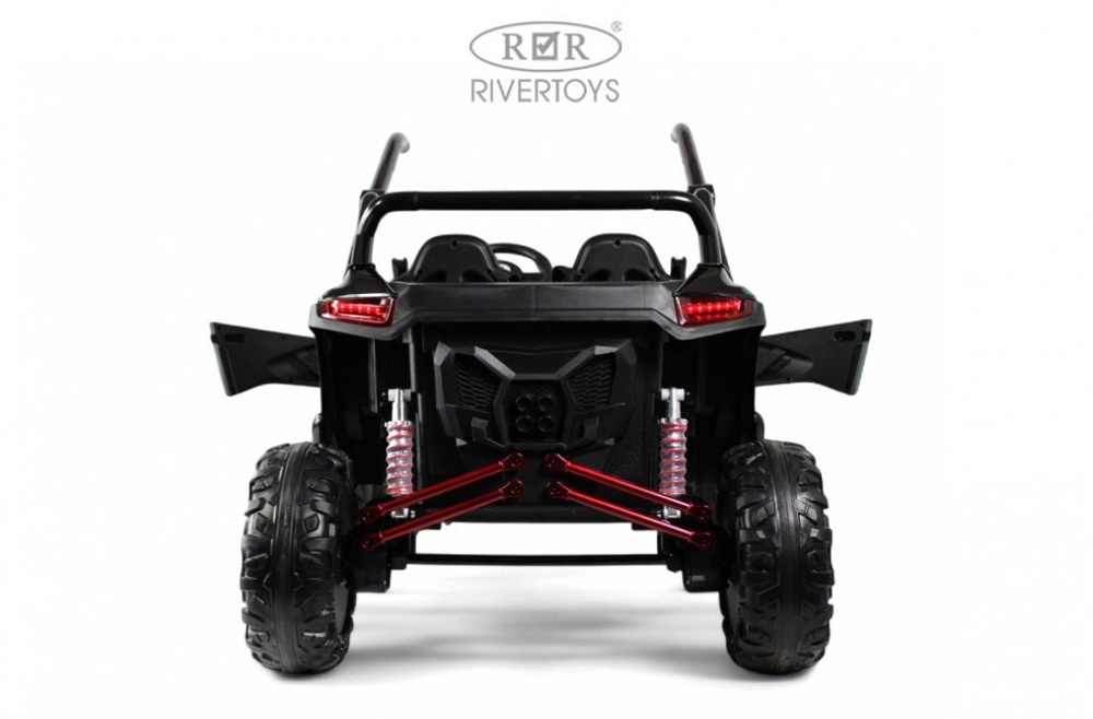 Детский электромобиль багги RiverToys P777BP (синий глянец) Двухместный Полноприводный - фото3