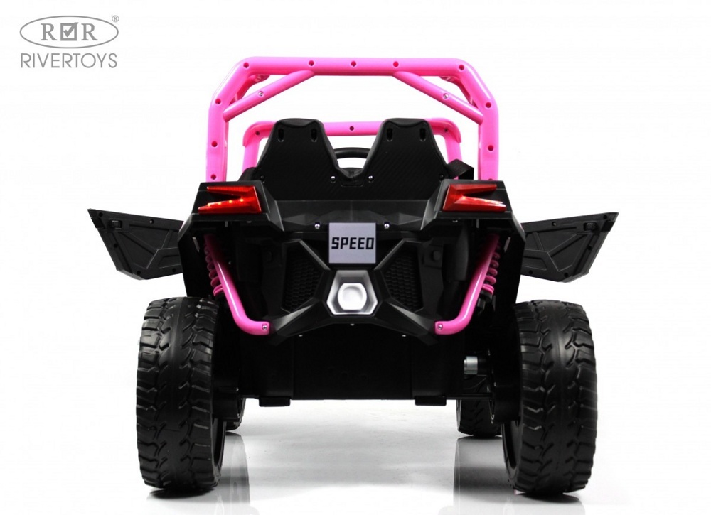 Детский электромобиль RiverToys F888FF-A 4WD (розовый) - фото6