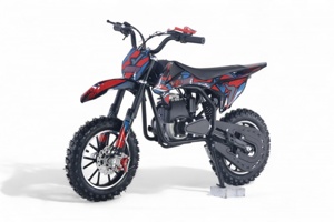 Детский бензиновый мотоцикл RiverToys ROBY (черный) - фото
