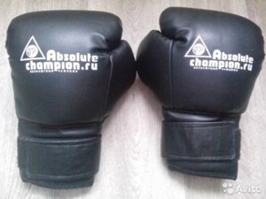 Перчатки боксерские Absolute Champion 1130 (12oz, черный) - фото