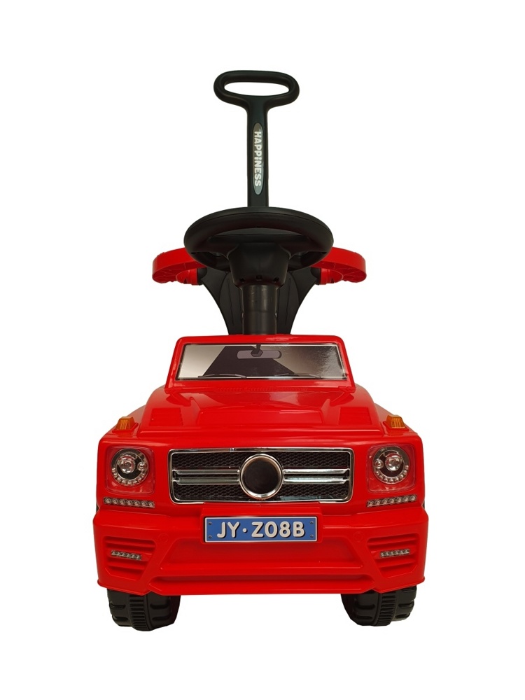 Детская машинка-каталка, толокар RiverToys Mercedes-Benz JY-Z08B (красный) c ручкой-управляшкой - фото2