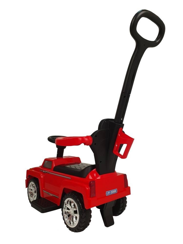 Детская машинка-каталка, толокар RiverToys Mercedes-Benz JY-Z08B (красный) c ручкой-управляшкой - фото4
