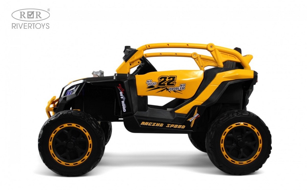 Детский электромобиль RiverToys K707AM-A (желтый) - фото2