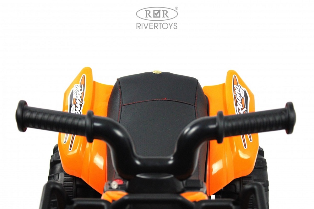Детский электроквадроцикл RiverToys L111LL (оранжевый) - фото3