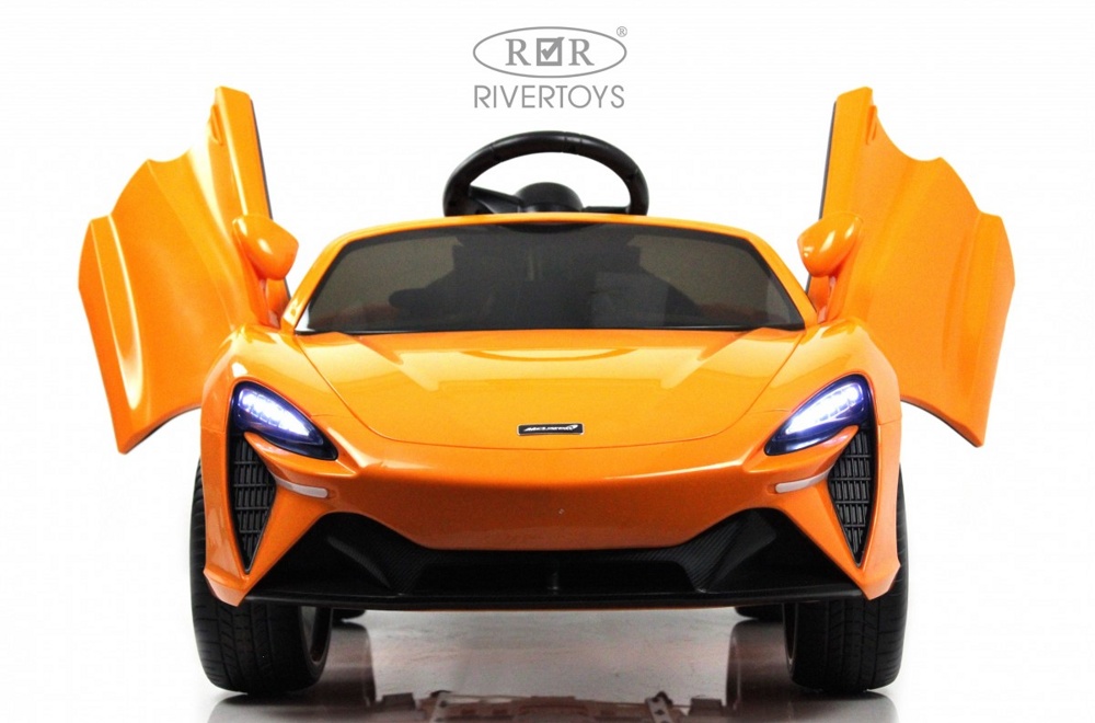 Детский электромобиль RiverToys McLaren Artura P888BP (оранжевый) - фото2