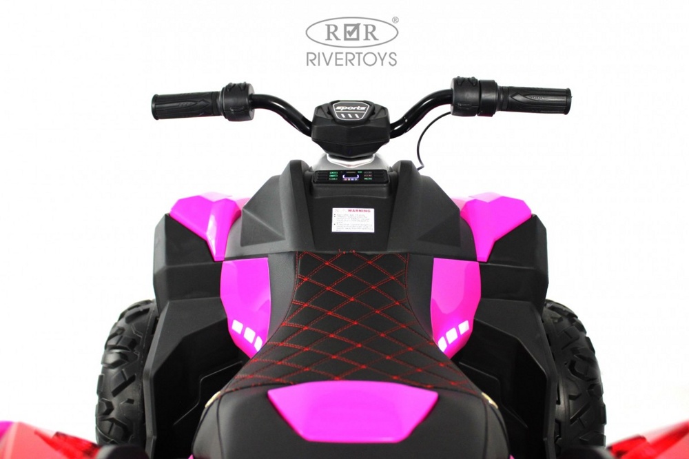 Детский электроквадроцикл RiverToys Z888VO 4WD (розовый) Двухместный Полноприводный - фото2
