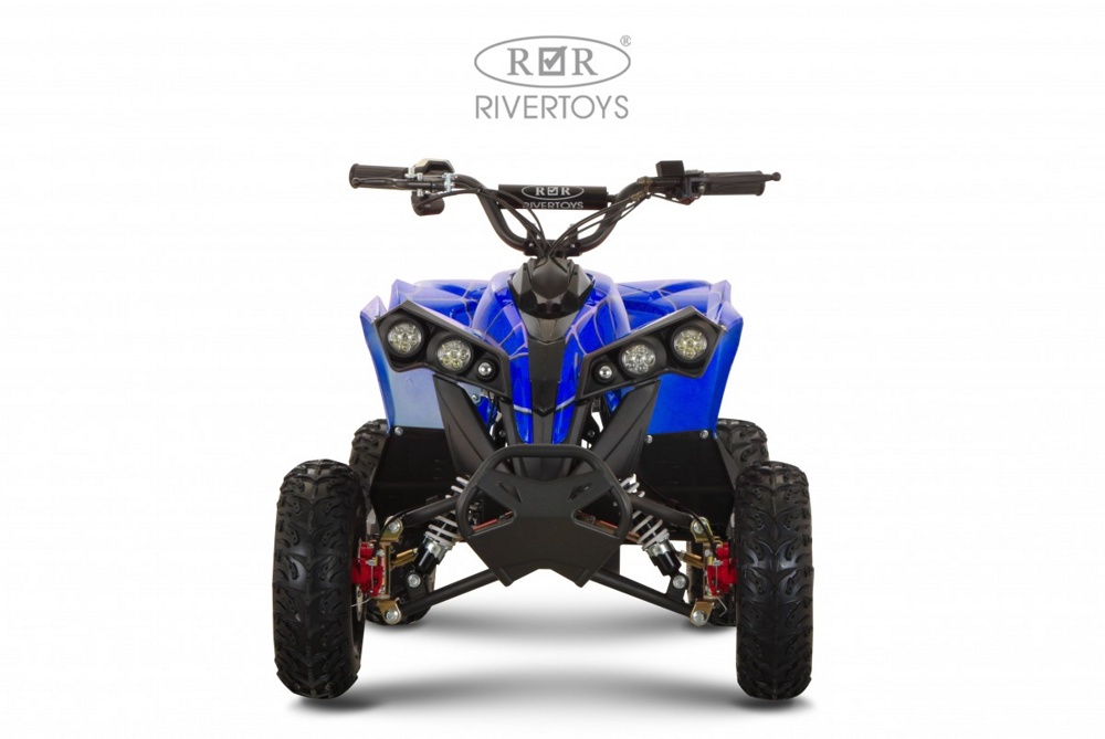 Детский электроквадроцикл RiverToys MARK (синий Spider) - фото2
