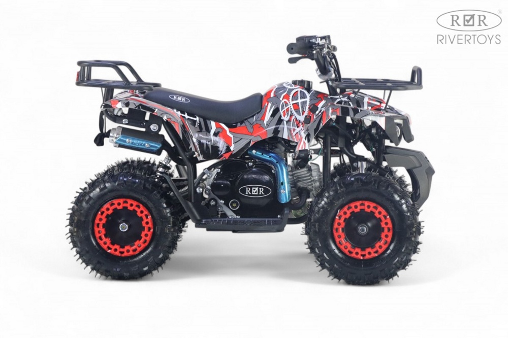 Детский квадроцикл RiverToys TIGER (красный special) Бензиновый - фото2