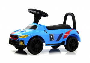 Детский толокар RiverToys F003FF (синий) BMW - фото