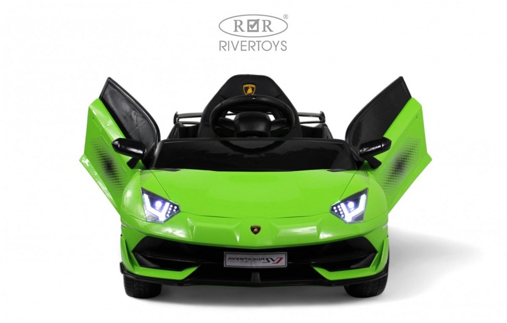 Детский электромобиль RiverToys K888PX (зеленый) Lamborghini - фото2