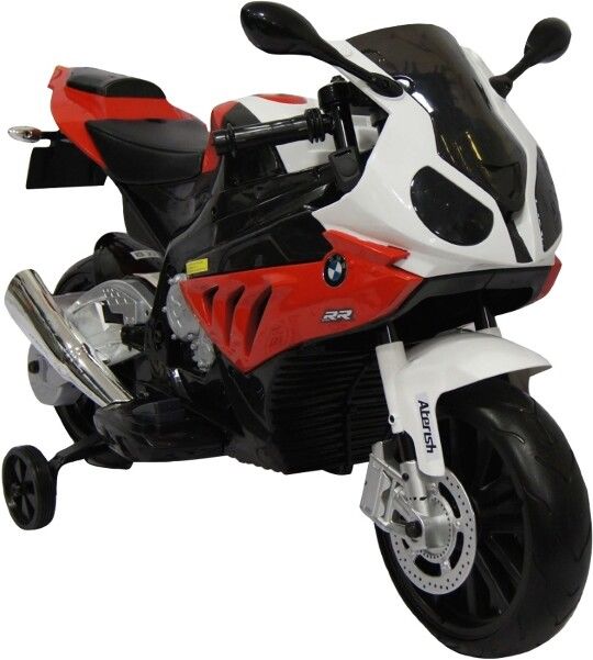 Детский электромобиль, мотоцикл RiverToys BMW S1000RR JT528 (красный)
