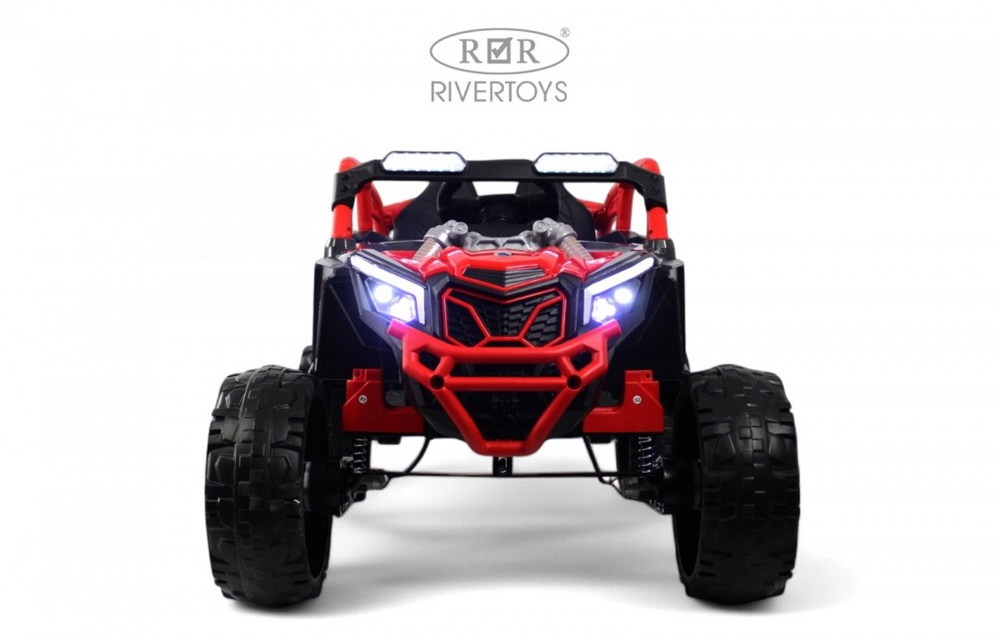 Детский электромобиль RiverToys K707AM-A (красный) - фото2