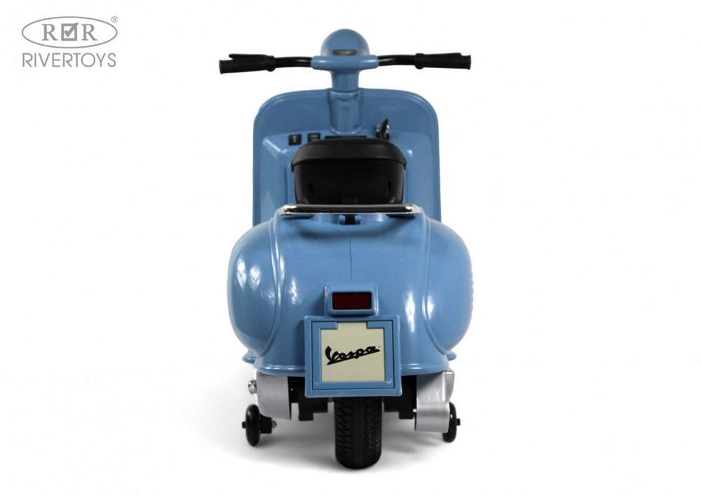 Детский электроскутер RiverToys VESPA M888MM (синий) - фото2