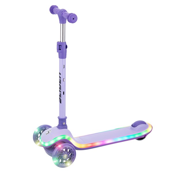 Самокат трехколесный Slider IT62V (фиолетовый) колеса светящиеся, руль складной - фото1 Самокат трехколесный Slider IT62V (фиолетовый) колеса светящиеся, руль складной - фото1