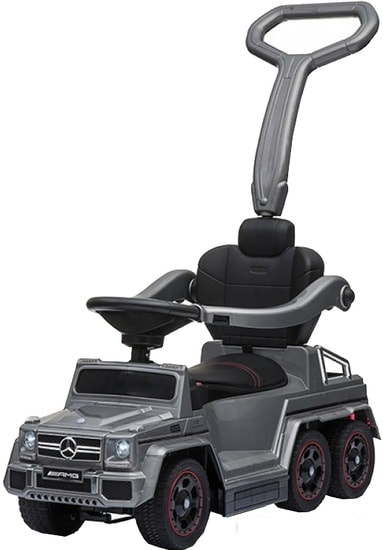 Детская машинка- Каталка RiverToys Mercedes-Benz A010AA-H (серебристый) шестиколесный