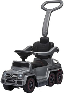 Детская машинка- Каталка RiverToys Mercedes-Benz A010AA-H (серебристый) шестиколесный - фото