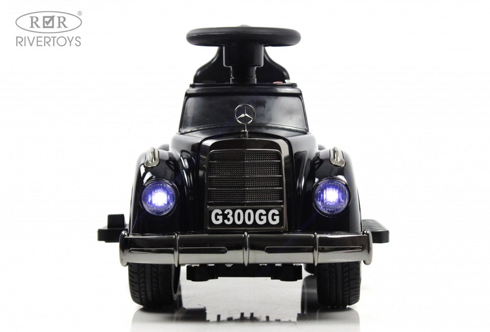 Детский толокар RiverToys Mercedes-AMG 300S G300GG-D (черный глянец) с дистанционным управлением - фото2