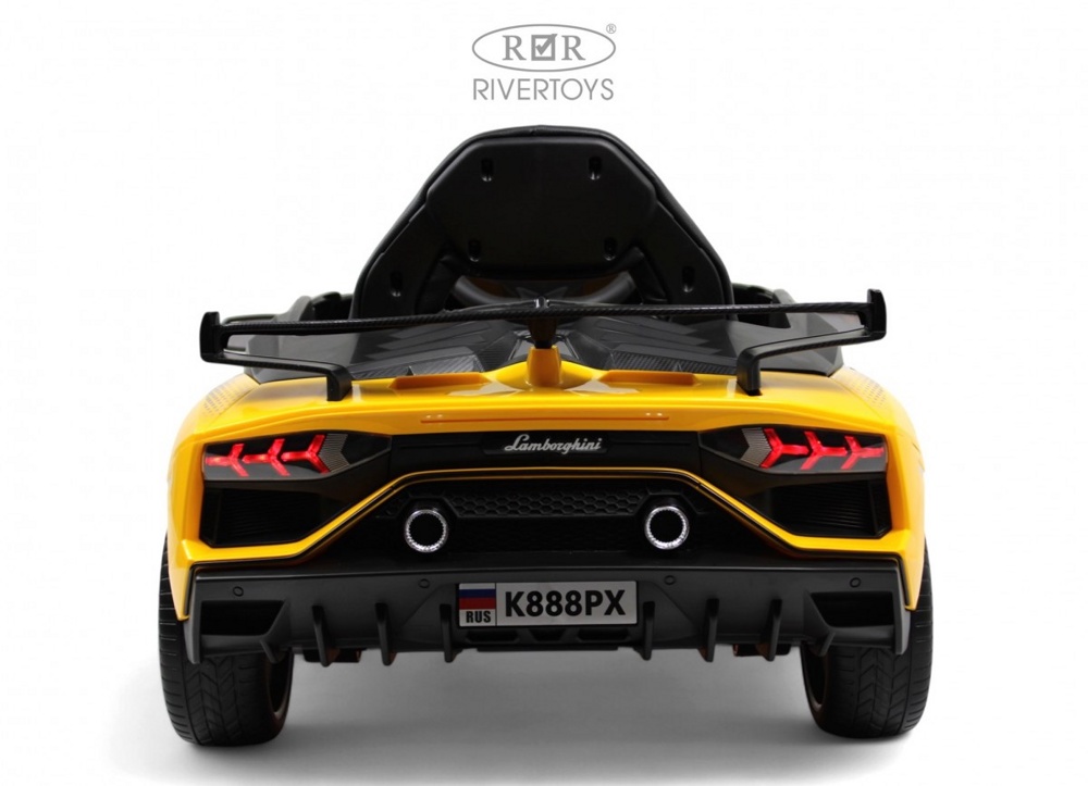 Детский электромобиль RiverToys K888PX (жёлтый) Lamborghini - фото3