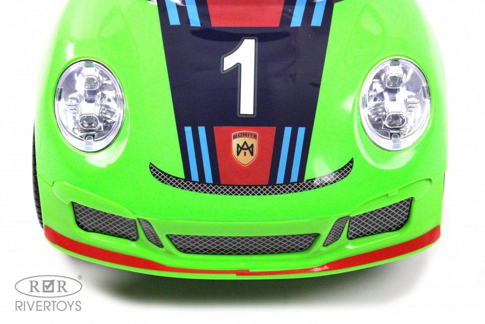 Детский толокар RiverToys F005FF (зеленый) Porsche - фото2