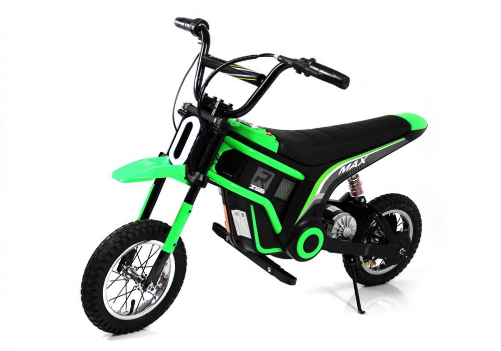 Детский электромотоцикл RiverToys A005AA (зеленый) - фото