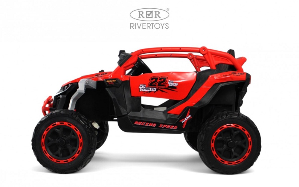 Детский электромобиль RiverToys K707AM (красный) - фото2