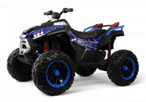 Детский электроквадроцикл RiverToys Z999VO (синий Spider) Двухместный Полноприводный - фото