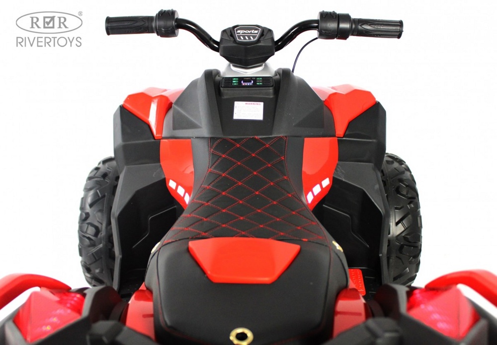 Детский электроквадроцикл RiverToys Z888VO 4WD (красный) Двухместный Полноприводный - фото3