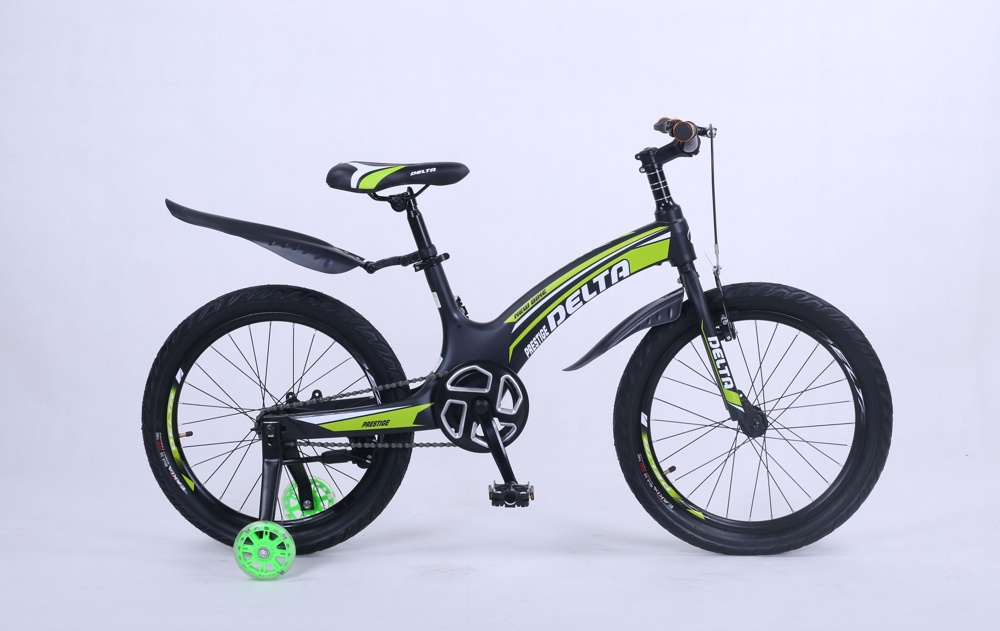 Детский велосипед Delta Prestige Maxx 20 2022 (черный/зеленый) спицы, магниевая рама - фото2