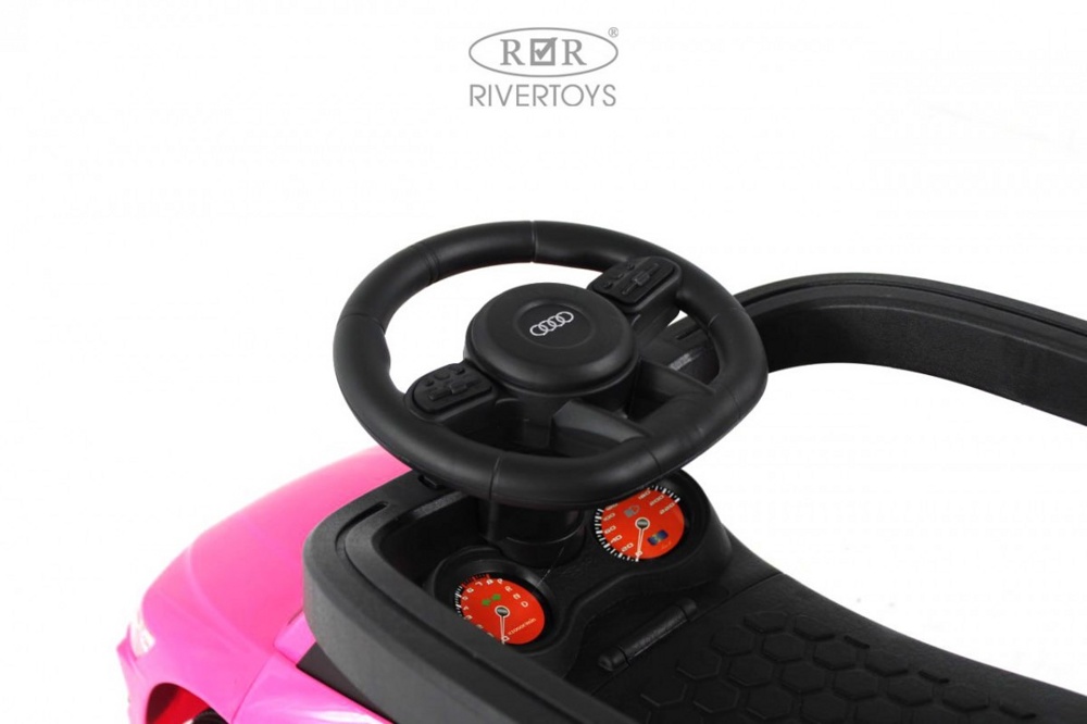 Детский толокар RiverToys Z005ZZ-A (розовый) - фото3