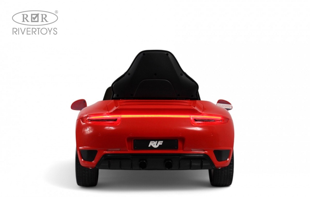 Детский электромобиль RiverToys Porsche 911 RUF A444AA (красный) - фото5