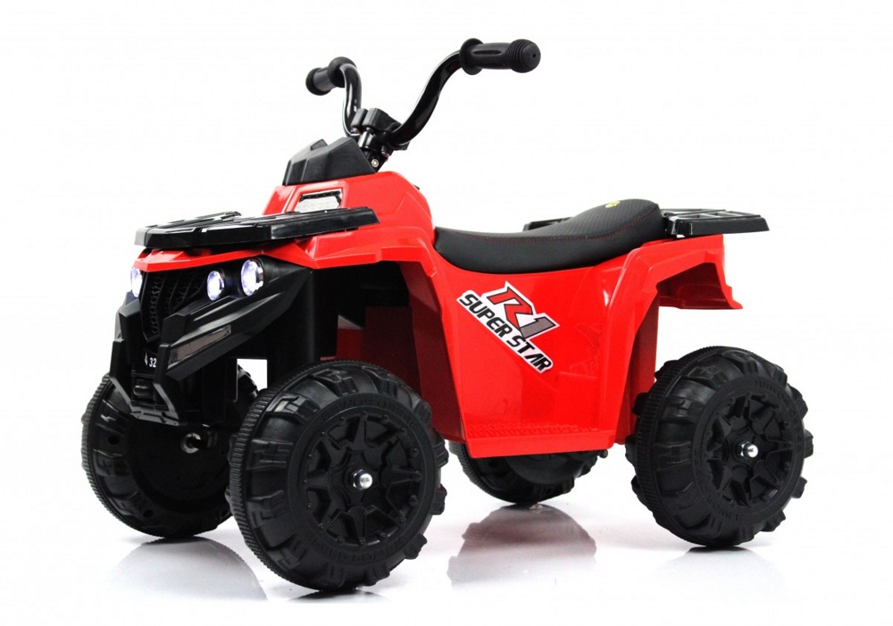 Детский электроквадроцикл RiverToys L222LL (красный)