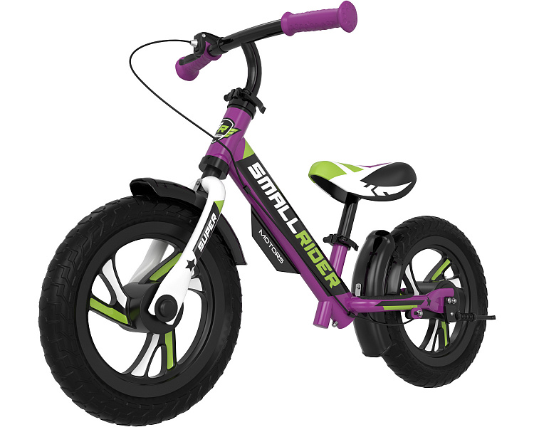 Детский беговел Small Rider Motors EVA (фиолетовый) с 2 тормозами - фото6