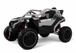 Детский электромобиль RiverToys Z707ZZ (серый) - фото