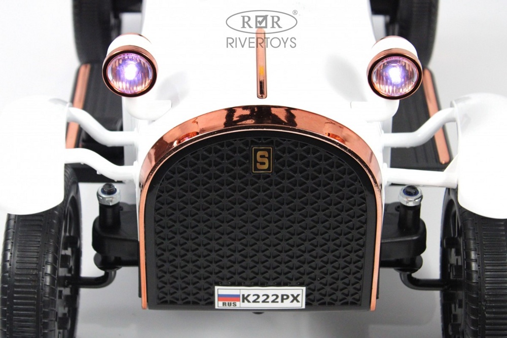 Детский электромобиль RiverToys K222PX (белый) - фото3