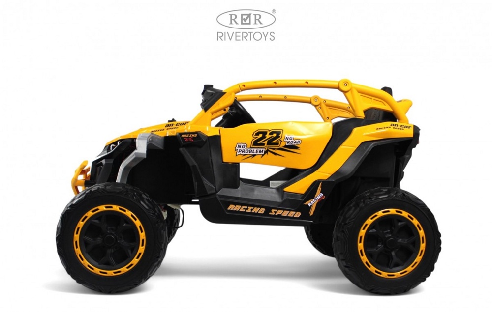 Детский электромобиль RiverToys K707AM (желтый) - фото2