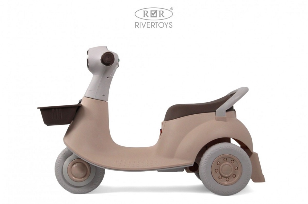 Детский электроскутер RiverToys K011PX (розовый) фото-2