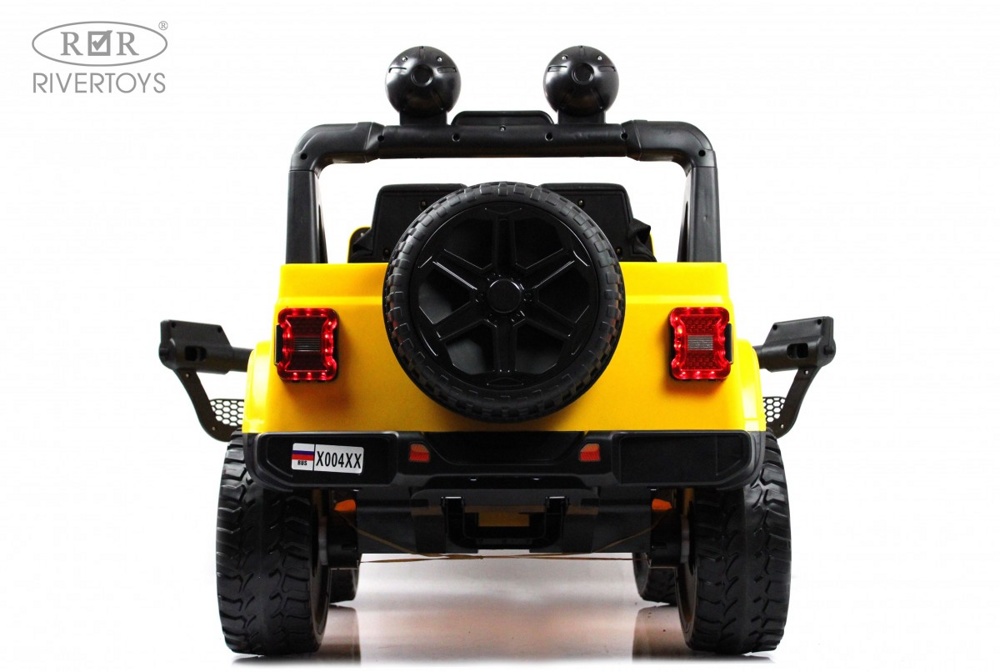 Детский электромобиль RiverToys X004XX (желтый) Полноприводный - фото5