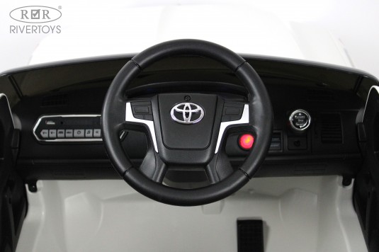 Детский электромобиль RiverToys Toyota Land Cruiser 200 JJ2022 (белый) - фото6