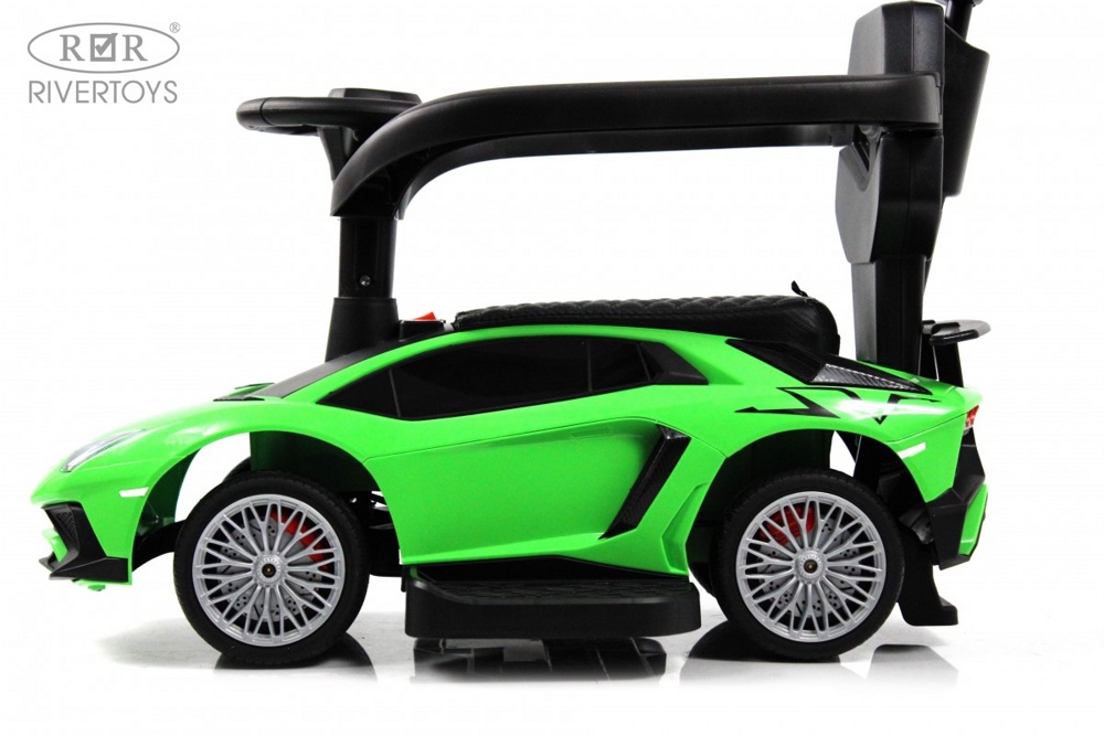 Детский толокар RiverToys M555MM-H (зелёный) Lamborghini Aventador SV - фото3