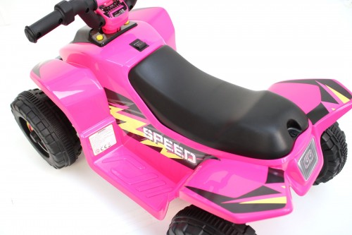 Детский электромобиль квадроцикл RiverToys H001HH (розовый) - фото2