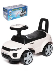Детская машинка- Каталка Baby Care Sport car 613W резиновые колеса цвет белый - фото
