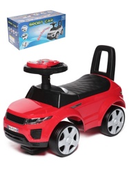 Детская машинка- Каталка Baby Care Sport car 613W резиновые колеса цвет красный - фото