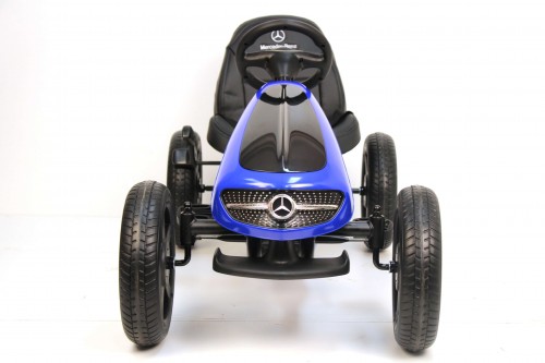 Детская педальная машина карт RiverToys Mercedes-Benz H333HH (синий) Лицензия - фото2