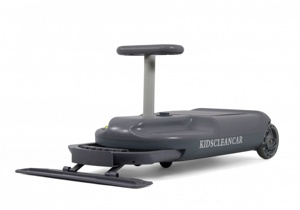 Детский электромобиль RiverToys Y-01 (серый) для мытья пола с функцией влажной уборки - фото