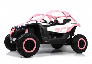Детский электромобиль RiverToys BRP Can-Am Maverick Y111YY (светло-розовый) - фото